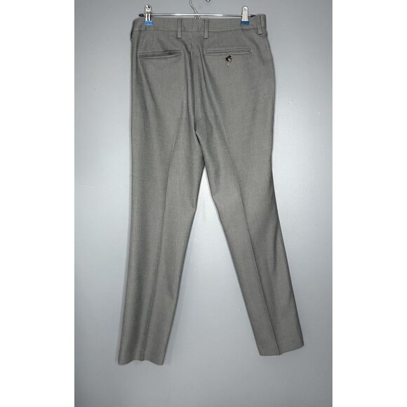Ted Baker Pants Mens 32R Gray Textured Dress Trousers Slim Fit Made Portugal - Picture 16 of 16